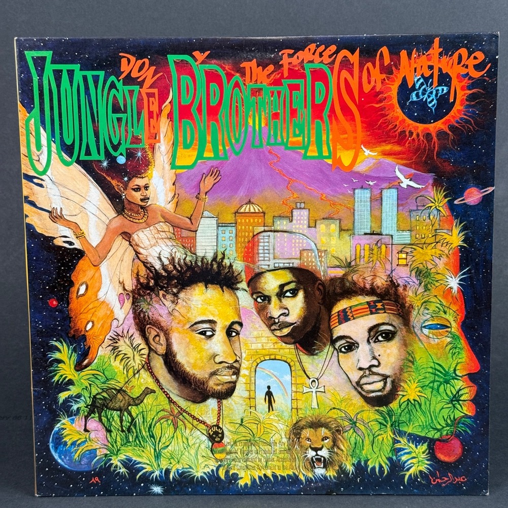 Jungle Brothers Done By The Forces Of Nature Vinyl LP 1989 1-26072 NEAR MINT